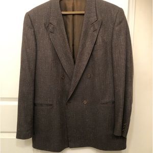 Scabal 44 wool/silk double breasted Blazer Vintage West Ger
